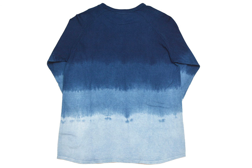 Tシャツ ASCENSION  藍染め 7分Tシャツ 1枚 トップス カットソー メンズ レディス 黒部の名水染め XS