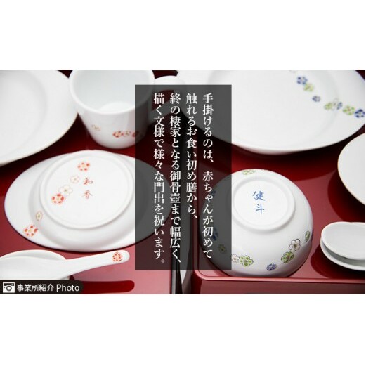 肥前赤絵窯元 鷹巣 絵変わり柄猪口５個組 A55-11_イメージ4