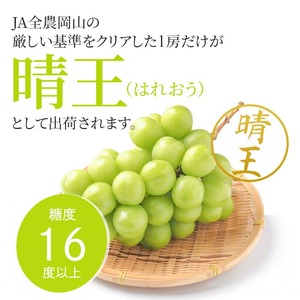 シャインマスカット 晴王 特選 岡山県産 シャインマスカット【1房 約700g】【先行予約】