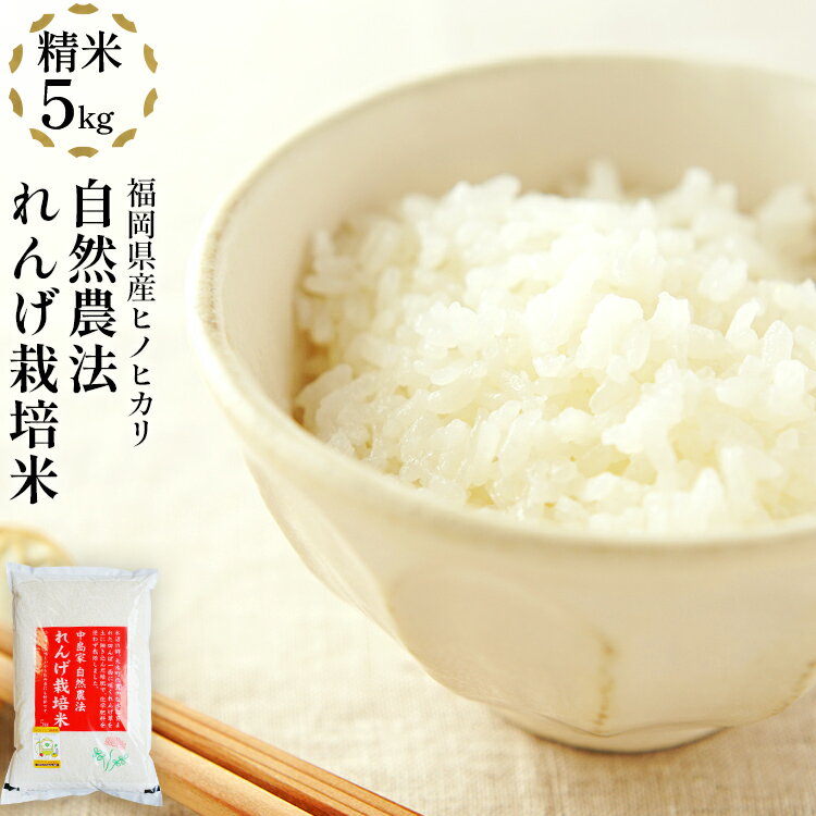 【ふるさと納税】《先行予約》令和8年産 れんげ米 れんげ農法栽培米「ヒノヒカリ」（精米・5kg）新米 BI01