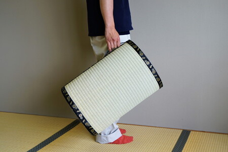 古河市のたたみ職人が作る畳椅子 高さ50cm _EA07