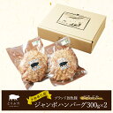 【ふるさと納税】十勝幕別産ブランド放牧豚［どろぶた］ジャンボハンバーグ300g×2　北海道 エルパソ 放牧豚