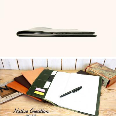 ふるさと納税 大和郡山市 Native Creation B5 ノートカバー NC3753 OLIVE 栃木レザー |  | 02