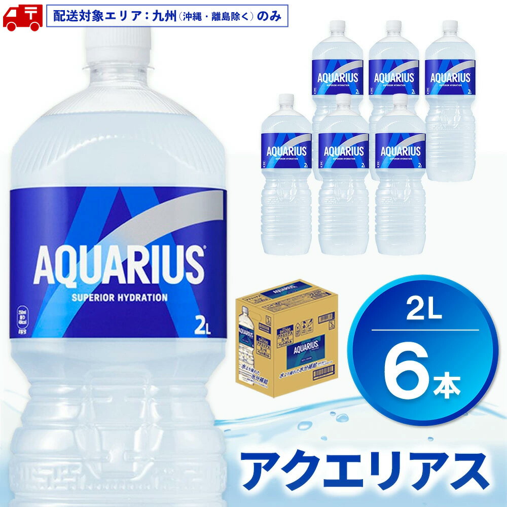 【ふるさと納税】【九州内配送】アクエリアス PET 2L (6本)【アクエリ スポーツ飲料 夏バテ予防 水分補給 2L 2リットル ペットボトル ペット スポーツ イベント】K090185
