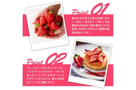 フルーツソムリエが作った福岡産濃厚あまおうフルーツソース(計2kg・1kg×2袋)苺 いちご イチゴ ヨーグルト パンケーキ バニラアイス ＜離島配送不可＞【ksg0236】【南国フルーツ】