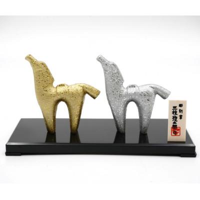 ふるさと納税 高岡市 【高岡銅器】三枝惣太郎作　馬27.絆