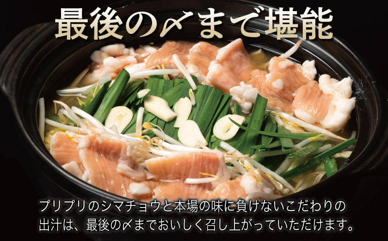 【お中元】 牛もつ鍋セット スープ付 合計約9人前【味付け 小分け 牛肉 ホルモン 醤油ベーススープ 簡単調理 3人前×3セット】 099H3382t