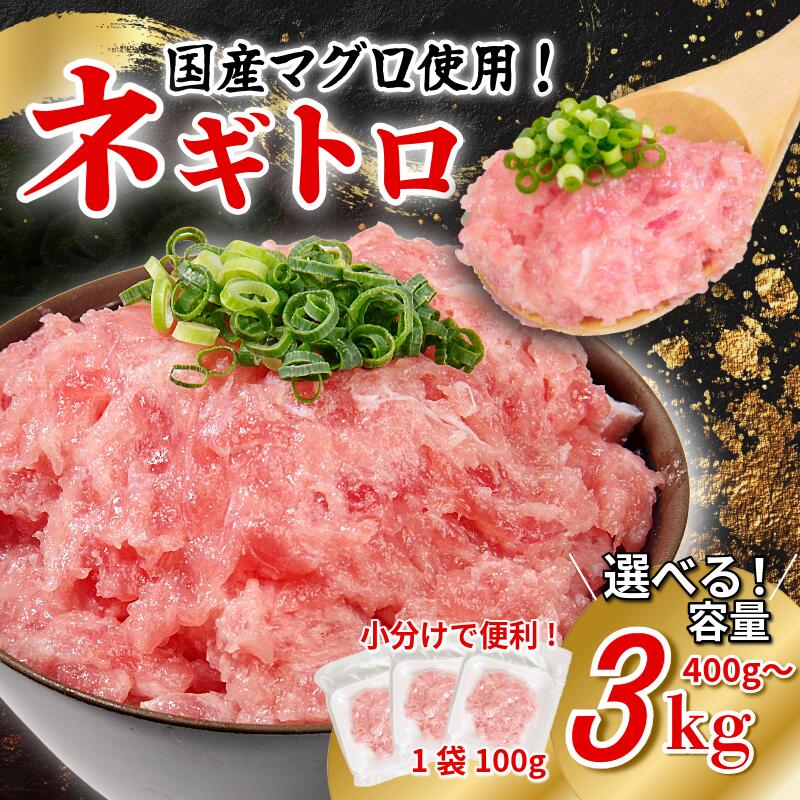 【ふるさと納税】 ネギトロ 400g～3kg 4~30P ねぎとろ マグロ 小分け ねぎとろ ネギトロ丼 まぐろたたき まぐろ マグロ 鮪 海鮮 海鮮丼 魚介 魚 人気 オススメ 小分け 人気 定番 ご飯