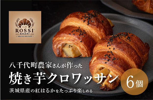 焼き芋 クロワッサン 八千代町産 さつまいも 紅はるか使用 パン お菓子 スイーツ デザート 芋 いも 焼いも ふるさと納税 8000円 濃厚 NONAKA HIROSHI FARM [DF001ya]