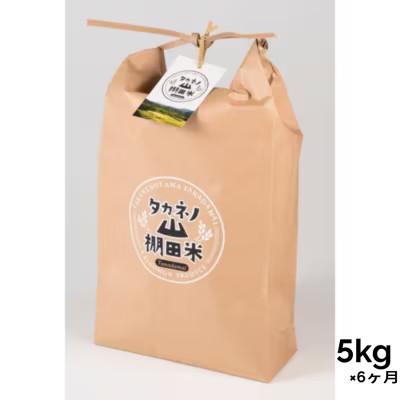 ふるさと納税 村上市 【毎月定期便】新潟県村上市岩船産 棚田米コシヒカリ精米5kg(5kg×1袋)　1011004全6回