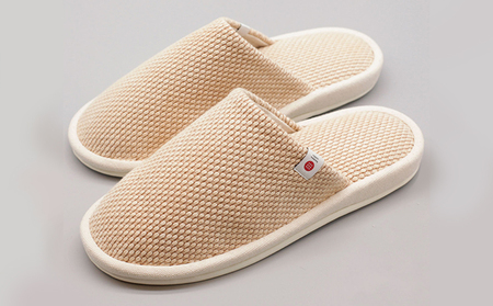 【抗菌・消臭期待】タフで清潔！柿渋染めのスリッパ（柿渋｜Lサイズ）