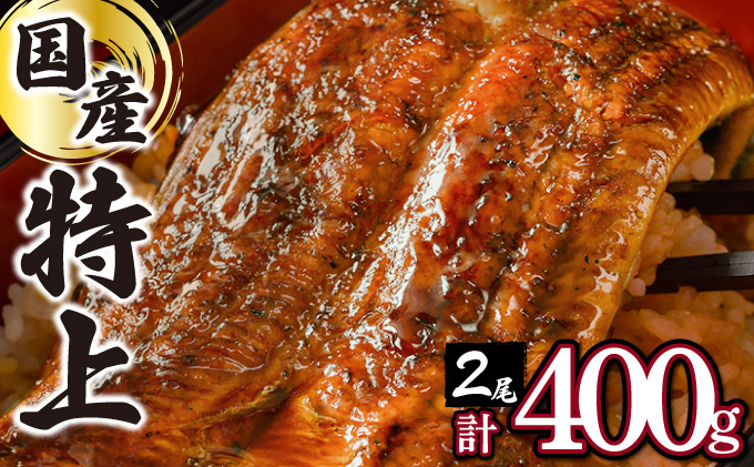 ≪2025年6月配送≫【数量限定】『国産』うなぎ蒲焼 2尾 計400g※一部配送不可地域あり　 B-1069