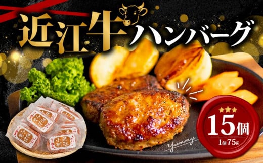 【10月発送】近江小判 ハンバーグ 75g×15個