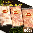 【ふるさと納税】くまもとあか牛ホルモンセット 200g×3袋 合計600g 熊本県産 牛肉 ホルモン 牛ホルモン 小腸 もつ鍋 焼肉 冷凍 パック 小分け 送料無料