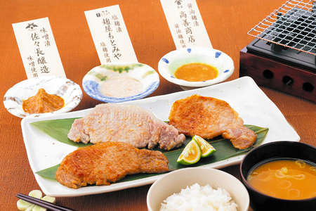 AB033　岩手県産豚ロース肉味付け３種セット