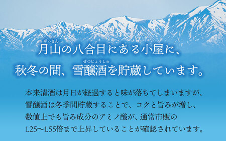 【数量限定】月山雪中貯蔵 【初孫】 雪醸酒（せつじょうしゅ） 『生もと純米大吟醸＆生もと純米酒』 飲み比べセット（720ml×2種）合計2本　清酒　日本酒