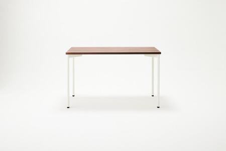 パソコンデスク シンプル デスク WAAKdesk TypeA 120 天板ウォールナット｜脚ホワイト