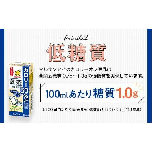【10月発送】 豆乳飲料 紅茶 カロリー50％オフ 200ml×24本 飲料 豆乳 料理 お菓子作り F6T-678_イメージ4