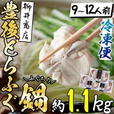 ふるさと納税 佐伯市 豊後とらふぐ ふぐちり鍋用3Pセット(計約1.1kg・9-12人前)