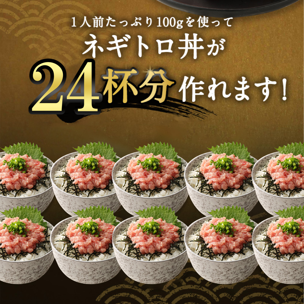 ネギトロ 大容量 2.4kg 天然マグロ使用 個包装 流水で簡単解凍 まぐろたたき ねぎとろ丼 鮪 マグロ まぐろ 高知 まぐろのたたき ねぎとろ 冷凍 小分け 便利 高豊丸 室戸市