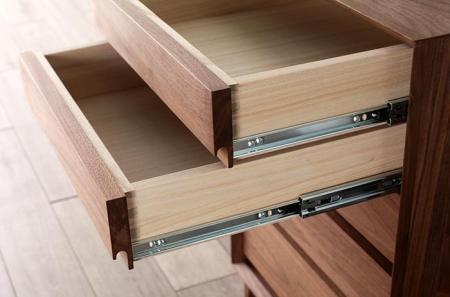 大川家具 レフライン 50cm リビングチェスト 収納タンス 天然木ウォールナット 野中木工所