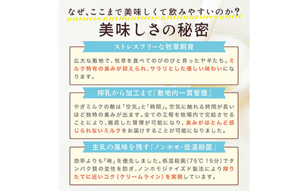 【3ヶ月定期便】ミルク シェーヴルミルク 150ml 計30本 ヤギ 北海道