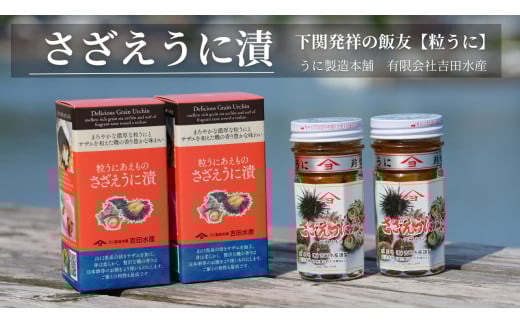 【5営業日以内発送】 さざえ うに漬 55g 2本 セット 計110g うに さざえうに さざえ サザエ ウニ 雲丹 瓶うに 常温 濃厚 甘み まろやか 海の幸 海鮮 海産物 酒の肴 ご飯のお供 ギフト 贈答品 個包装 下関市 山口
