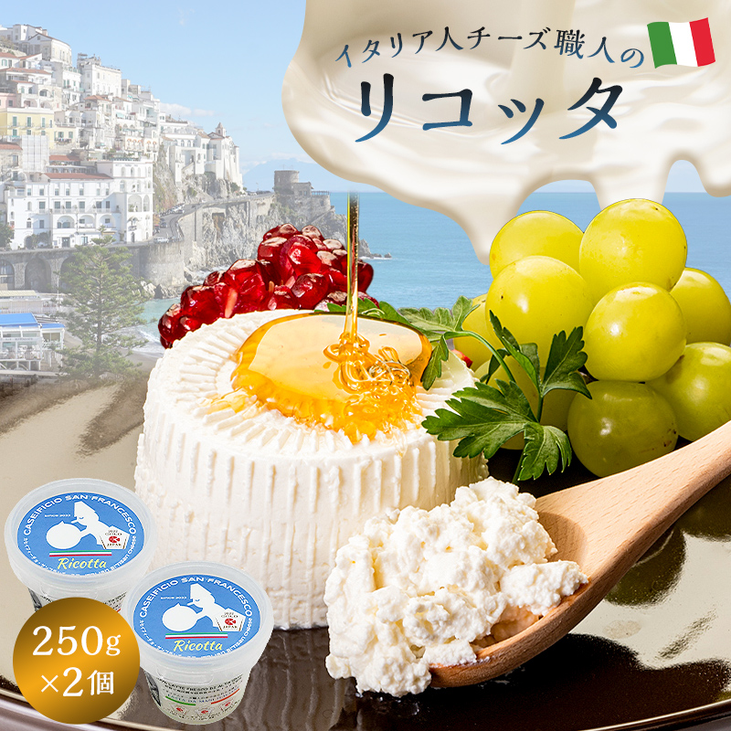 リコッタ Ricotta 250g 2個セット【0073-001】
