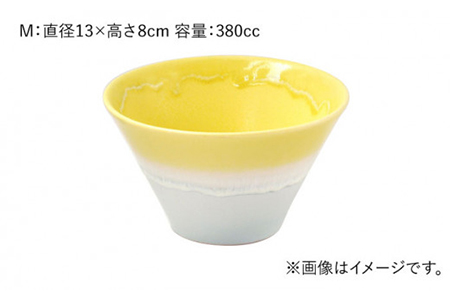 【美濃焼】パステルジュレ イエロー＆ブルー S/M/L 3個セット【伸光窯】【TOKI MINOYAKI返礼品】 食器 ボウル 鉢 どんぶり 丼 丼ぶり 麺鉢 サラダボウル ラーメンどんぶり デザート
