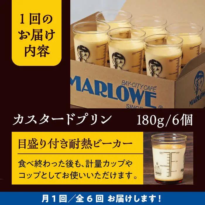 【全6回定期便】昔ながらのカスタードプリン6個セット  ／ お菓子・スイーツ プリン[ASAY038]