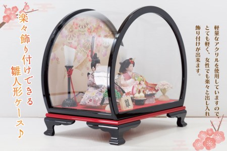 BL001　ひな人形（金襴衣装）ドーム型　222A-73