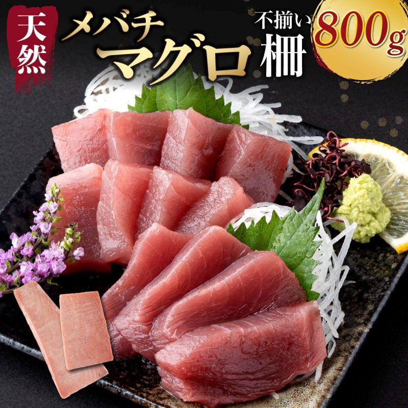 【訳あり】天然メバチマグロ 800ｇ (不揃い柵)　サク 柵 メバチ 目鉢 マグロ 鮪 まぐろ 100% 冷凍 刺身 海鮮 丼 刺し身 小分け 高知 室戸 10000円
