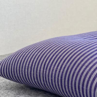 ふるさと納税 あきる野市 綿まくら(35×55cm)会津木綿ストライプ紫　【あきる野の匠仕立て】 |  | 01