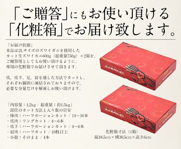 【最短発送】スタート記念寄附額 カット済み生ずわい蟹 約1.2kg （約600g×2箱）【お手軽 生食可 蟹 カニ かに ずわいかに ズワイガニ 冷凍】 [e70-b005_00]