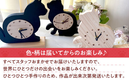ねこ雑貨セット 木製ねこ時計＆WithCatオリジナルカレンダー 猫 保護猫 猫グッズ おもちゃ 保護猫支援 ネコ 雑貨 大阪府高槻市/WithCat[AOEI005]