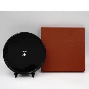 【高岡漆器】丸盆　立山雷鳥　フユ【1568167】