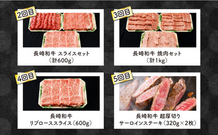 【5回定期便】  長崎和牛 いろいろ食べ比べコース　総量3.62kg  / 肉 牛肉 国産 長崎和牛 / 大村市 / おおむら夢ファームシュシュ[ACAA100]