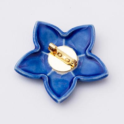 ふるさと納税 瑞浪市 【美濃焼】ききょうブローチ(ピンバッチ) |  | 02