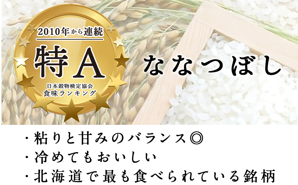 【定期便2ヵ月】北海道産 ななつぼし10kg（5?×2） お米 こめ 精米 白米 ごはん ブランド米 国産米 北海道産 東神楽町