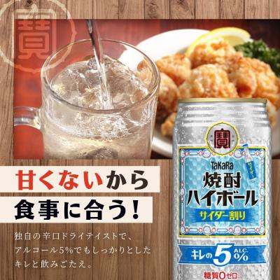 ふるさと納税 京都市 【タカラ】焼酎ハイボール「キレの5%」＜サイダー割り＞ 500ml×24本|焼酎 酎ハイ |  | 02