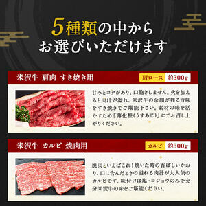 米沢牛選べるギフト券５枚（肉匠えんどう）_B117