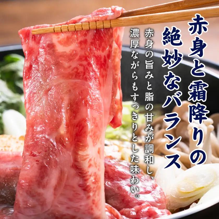 牛肉【赤身霜降り】すきしゃぶ700g〔17-6507〕_(都城市)  牛肉