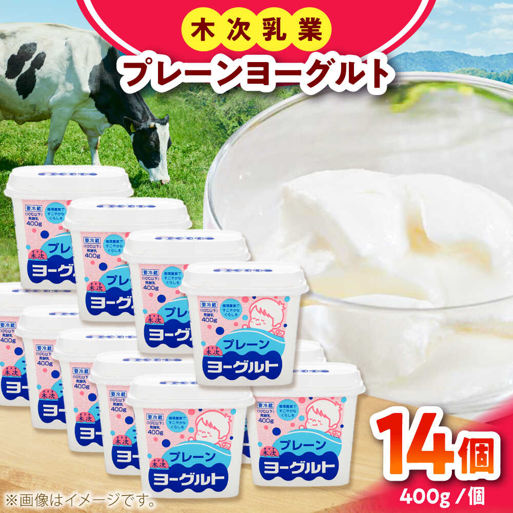 【ふるさと納税】プレーンヨーグルト14個セット ヨーグルト プレーン 無糖 ギフト プレゼント スイーツ 人気 大容量 島根県雲南市/木次乳業有限会社[AIBH034]