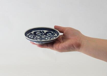 【AB250】【波佐見焼】φ１０cm小皿５枚組 モダンブルーS【西海陶器】 ５ 73510