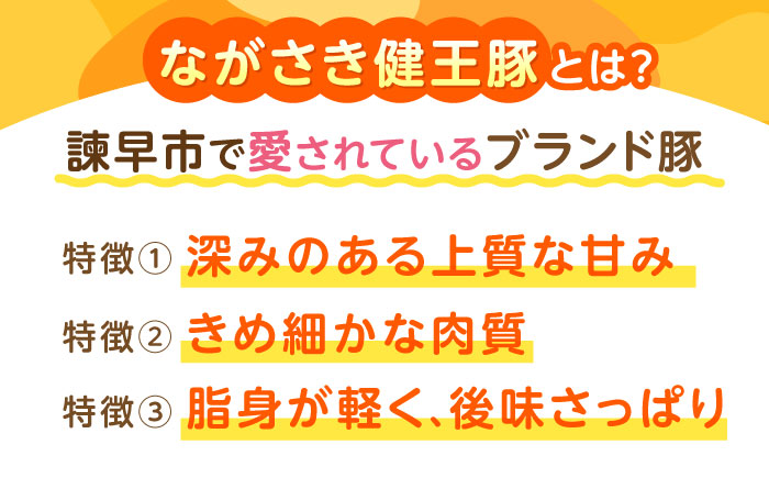 【6回定期便】ながさき健王豚うす切り・切り落とし(ロースうす切り500g・バラうす切り500g・モモ切り落とし500g）　/　肉　豚肉　うす切り　ロース　バラ　モモ　切り落とし　/　諫早市　/　長崎県