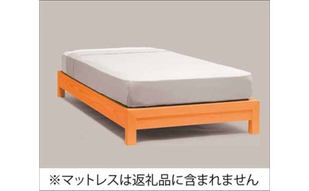 No.727 【家具蔵】ベッドフレームダンヘッドレス シングル チェリー材