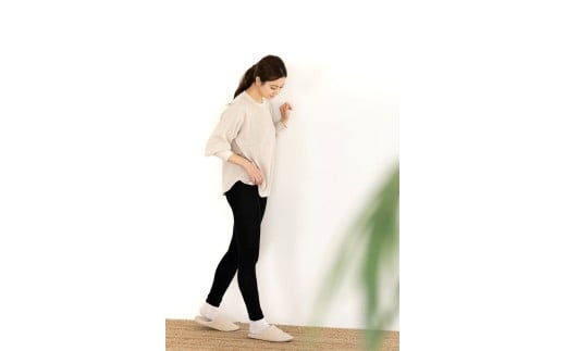 ウールと上質コットンのレギンス  サイズXS～M ／  温活 レディース 婦人 美肌ケア 美容 冷え 冷え改善 日本製【wool006-1】_イメージ3