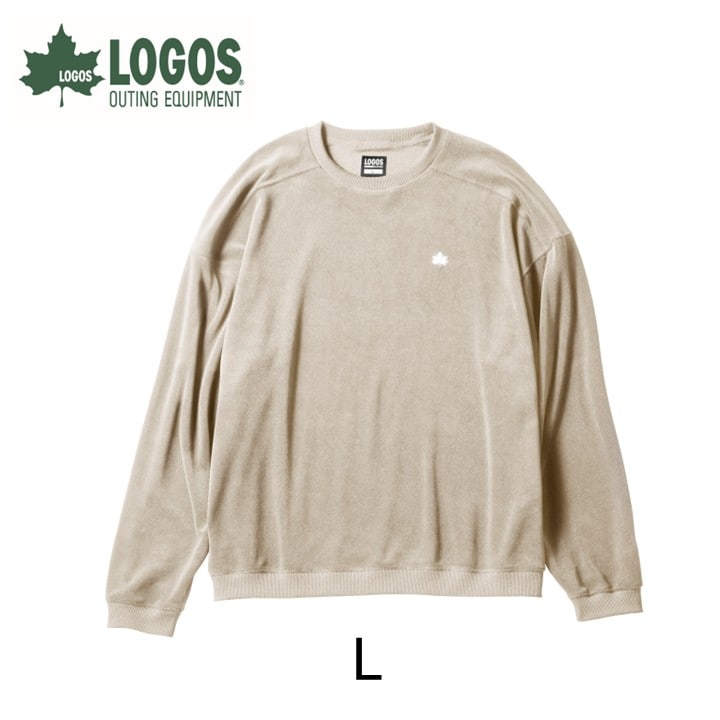 LBL ボディリカバリーウェア ベロアスウェット L ベージュ 就寝時におすすめ 35212662【1718729】