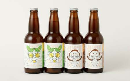 クラフトビール 裸麦ゴールデン THE愛媛＆ゆめしま海道レモンビール （330ml）各3本 計6本（1,980ml）セット ビール ラガービール レモンホワイトビール 地ビール（611）