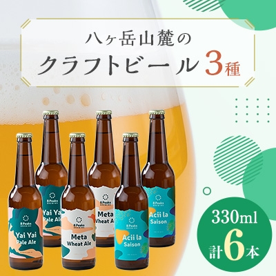 
                  八ヶ岳山麓のクラフトビール6本セット＜ギフトに＞＜パーティやBBQに!＞＜JGBA2024銅賞受賞＞【1418627】
                